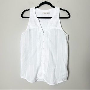 Prana White Sleeveless Top